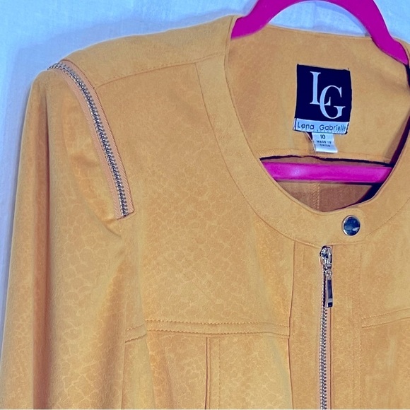 Women’s Lena Gabrielle Mustard yellow Blazer/Suit jacket Size 10 - Picture 5 of 11